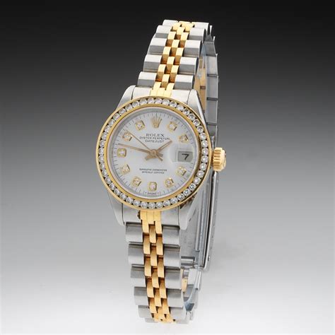 rolex oyster perpetual datejust ladies watch 79174|rolex ladies datejust half gold.